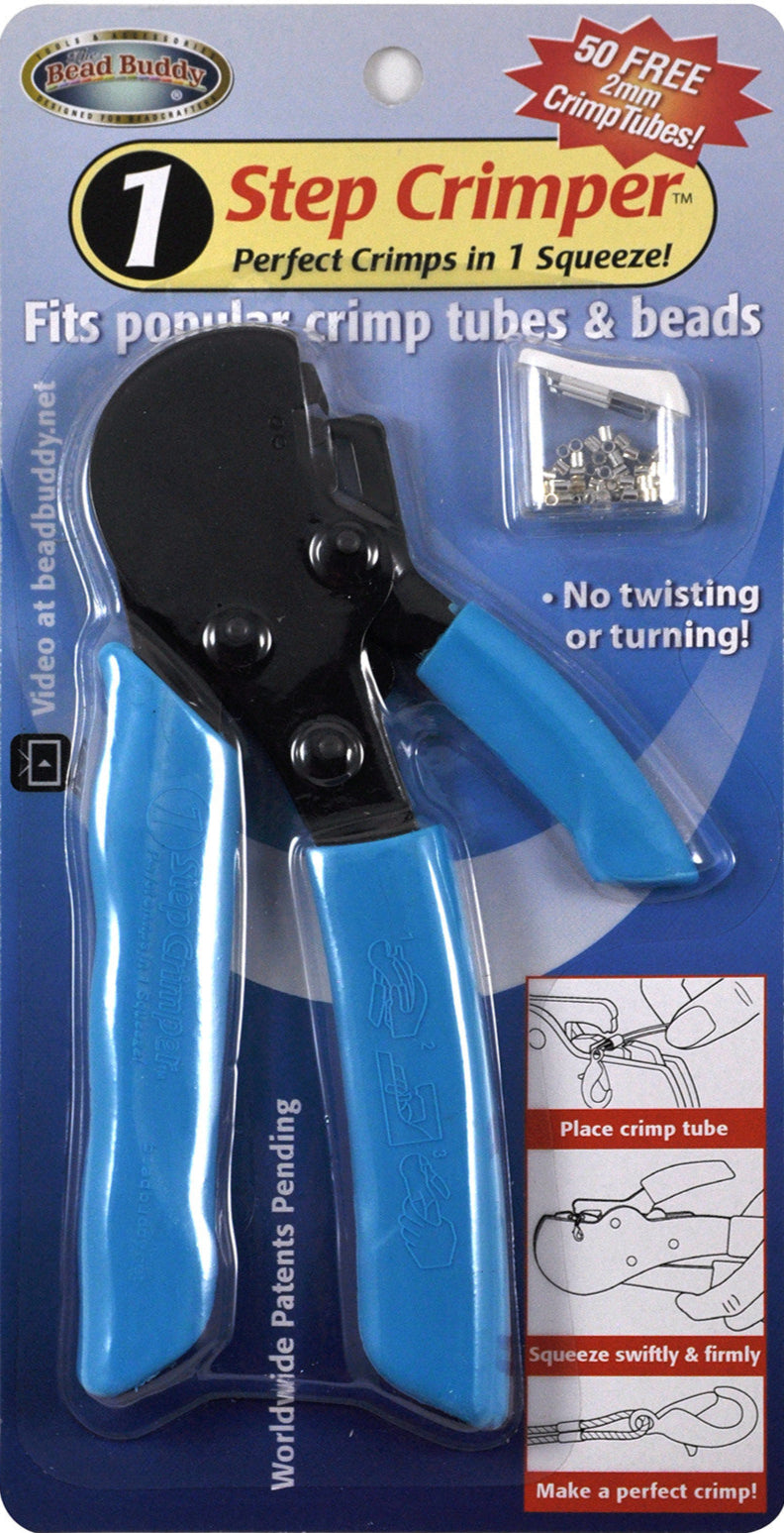 Easy 1 step crimping tool for handmade jewelry