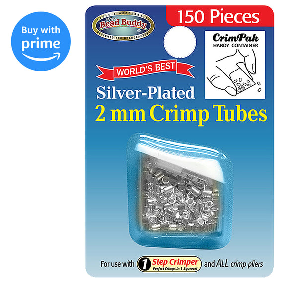 The Beadsmith® Assorted Silver Plated Crimp Beads, 600ct.