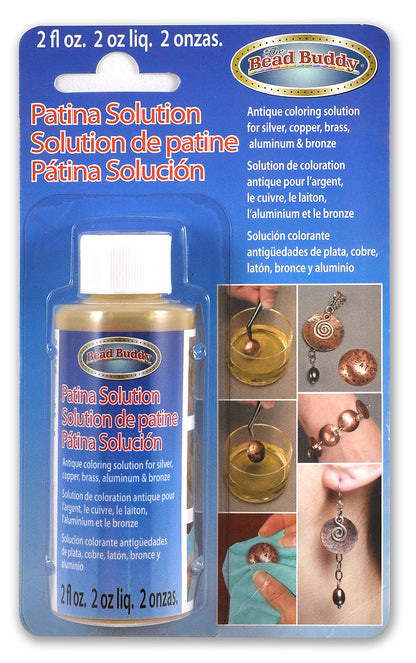 Patina Solution for Silver, Copper And Other Antique Matels, 2 oz