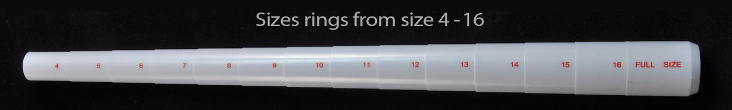 Plastic Ring Mandrel Stick Jewelry Measuring Tools