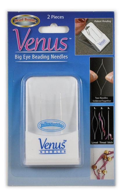 Venus Big Eye Beading Needle, 2 Pieces