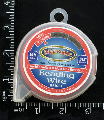 7 Strand Beading Wire, .012" Bright