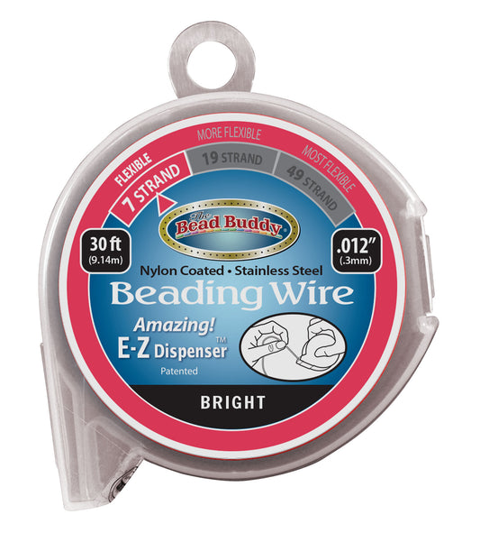 7 Strand Beading Wire, .012" Bright