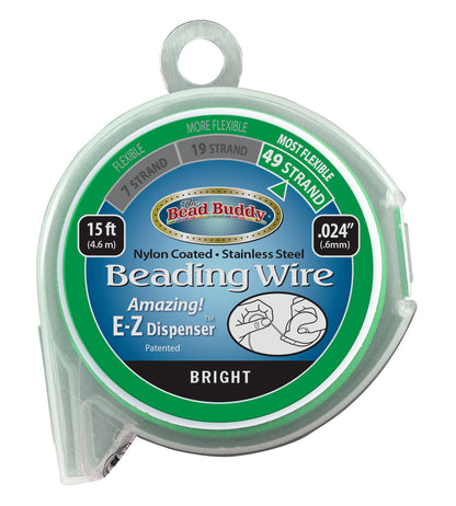 49 Strand Beading Wire, 15ft .024"